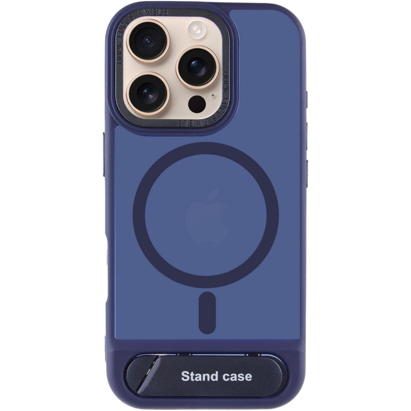 Фото TPU+PC чехол Stand case для Apple iPhone 16 Pro Max (6.9") (Blue) на vchehle.ua