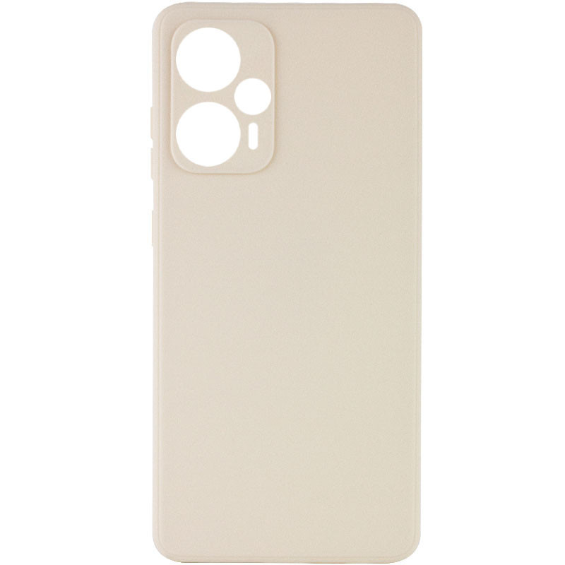 Силиконовый чехол Candy Full Camera для Xiaomi Poco F5 / Note 12 Turbo (Бежевый / Antique White)