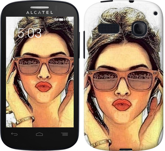 

Чохол Дiвчина_арт на Alcatel One Touch Pop C3 4033D 160242