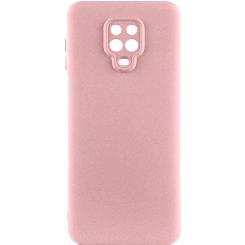 Чохол TPU GETMAN Liquid Silk Full Camera на Xiaomi Redmi Note 9s / Note 9 Pro / Note 9 Pro Max (Рожевий / Pink)