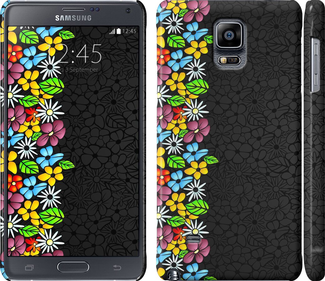 

Чохол квітковий орнамент на Samsung Galaxy Note 4 N910H 102150