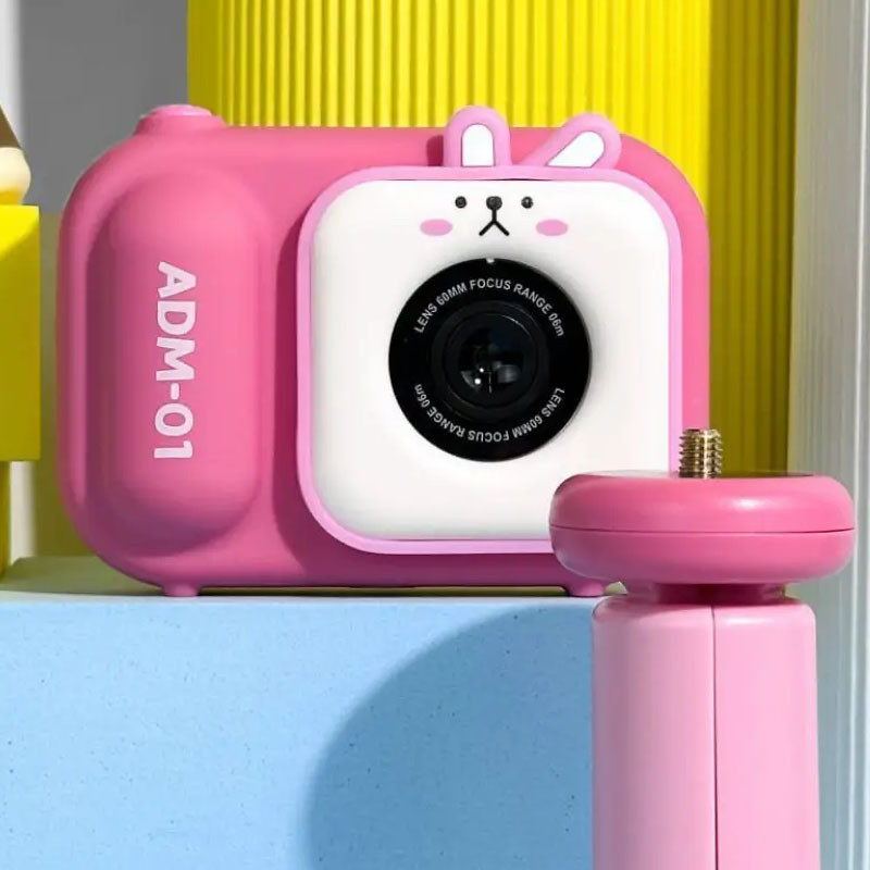Детская фотокамера S11 + штатив (Pink) в магазине vchehle.ua