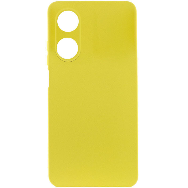 Чехол Silicone Cover Lakshmi Full Camera (A) для Oppo A38 / A18 (Желтый / Flash)