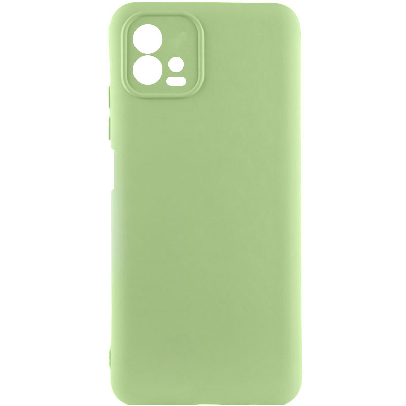 Чохол TPU GETMAN Liquid Silk Full Camera на Motorola Moto G72 (Зелений / Pistachio)