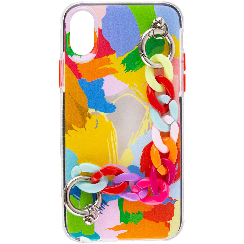 

TPU+PC чехол Colorspot с ремешком-цепью для Apple iPhone XS Max (6.5") (Brush) 1186871