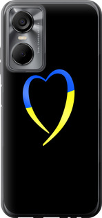 Чехол Жёлто-голубое сердце для Tecno POP 6 Pro BE8