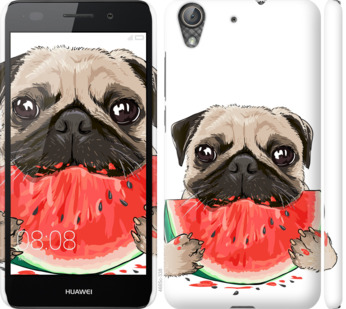 

Чехол Мопс и арбуз для Huawei Y6 II 843886