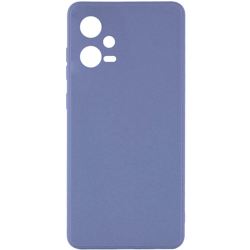 Силиконовый чехол Candy Full Camera для Xiaomi Redmi Note 12 Pro 5G (Голубой / Mist blue)