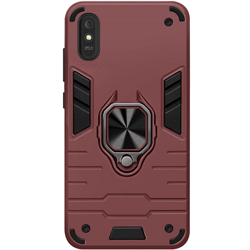 

Ударостійкий чохол Transformer Ring for Magnet на Xiaomi Redmi 9A (Бордовий / Wine red) 1146927