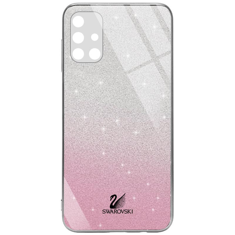 

TPU+Glass чохол Swarovski Full Camera на Samsung Galaxy M31s (Рожевий) 1082573