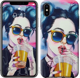 

Чехол Арт-девушка в очках для iPhone X (5.8") 667355