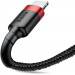 Замовити Дата кабель Baseus Cafule Lightning Cable 2.4A (0.5m) (CALKLF-A) (Червоний / Чорний) на vchehle.ua