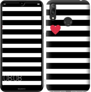 

Чехол Черно-белые полосы для Huawei Y7 (2019) 752107
