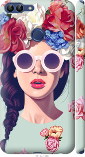 

Чехол Девушка с цветами для Huawei Enjoy 7S 607926