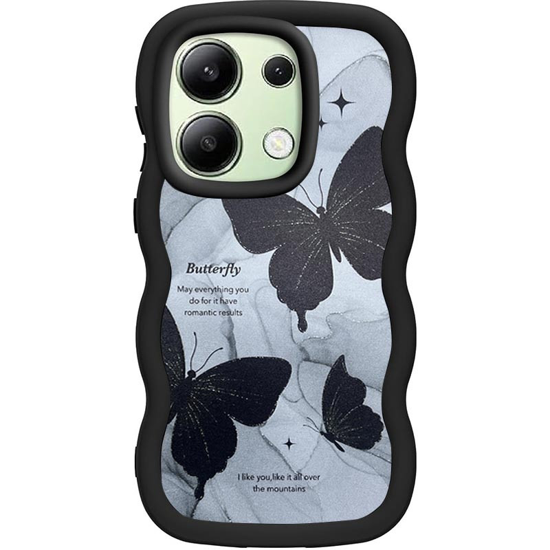 Чехол TPU Cloudy Pictures для Xiaomi Redmi Note 13 5G (Butterflies)