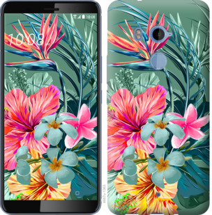 

Чохол Тропічні квіти v1 на HTC U11 Plus 844915
