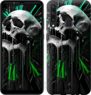 

Чохол Череп-годинник на Huawei Y6p 936087