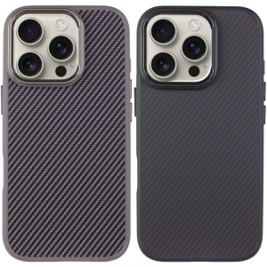 Чехол TPU+PC Carbon with Magnetic safe для Apple iPhone 16 Pro (6.3")