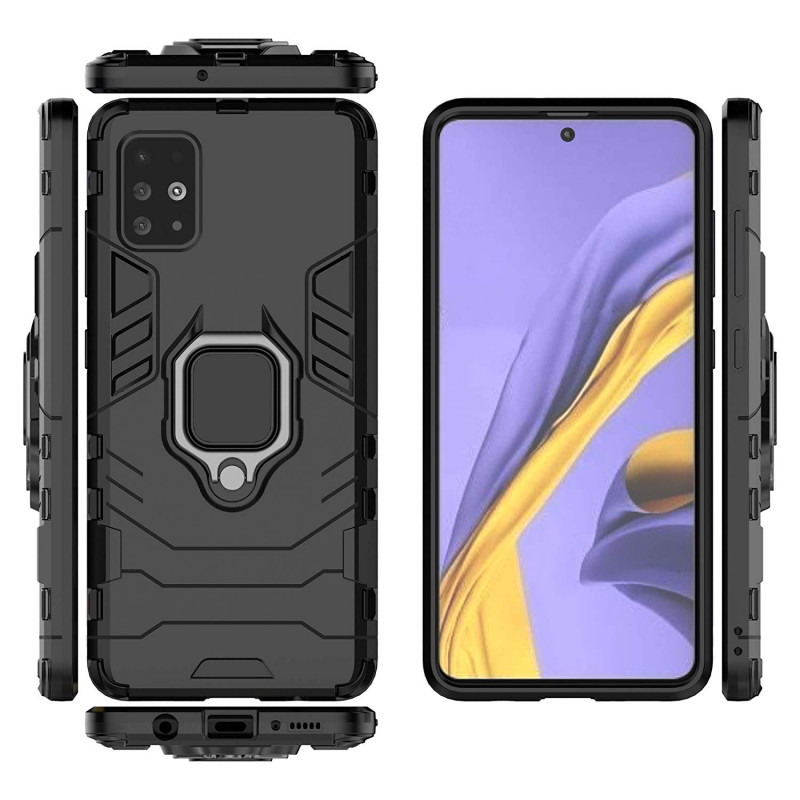 Фото Ударостійкий чохол Transformer Ring for Magnet на Samsung Galaxy A51 (Чорний / Soul Black) в маназині vchehle.ua