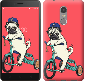 

Чохол Мопс на велосипеді на Lenovo K6 Note 642802