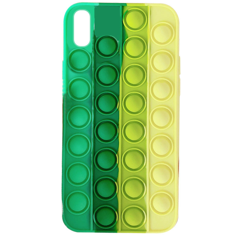 

Силиконовый 3D чехол-антистресс Pop it Bubble для iPhone XS (5.8") (Spearmint / Yellow) 1164169