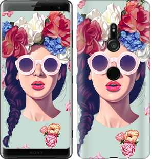 

Чохол Дівчина з квітами на Sony Xperia XZ3 H9436 689919