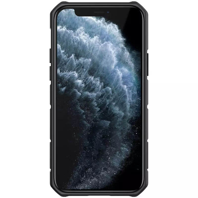 TPU+PC чохол Nillkin Metal CamShield Armor no logo (шторка на камеру) на Apple iPhone 12 Pro / 12 (Black) в магазині vchehle.ua