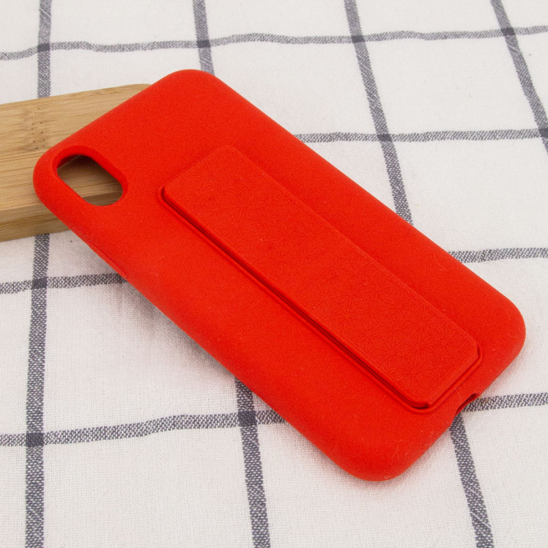 Купить Чехол Silicone Case Hand Holder для Apple iPhone XS Max (6.5") (Красный / Red) на vchehle.ua