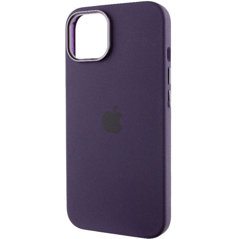 Фото Чохол Silicone Case Metal Buttons (AA) на Apple iPhone 12 Pro Max (6.7") (Фіолетовий / Elderberry) в маназині vchehle.ua