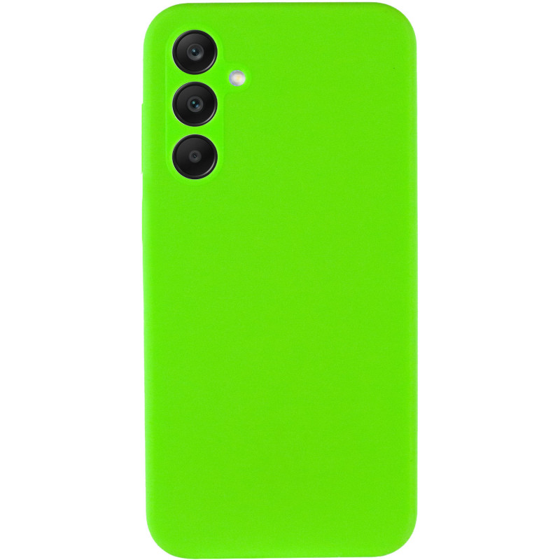 Фото Чохол Silicone Cover Lakshmi Full Camera (AA) на Samsung Galaxy A35 (Салатовий / Neon Green) на vchehle.ua