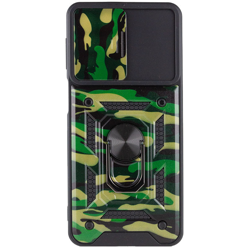 Ударостійкий чохол Camshield Serge Ring Camo на Samsung Galaxy M53 5G (Зелений / Army Green) в магазині vchehle.ua