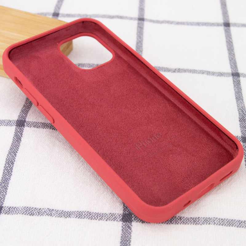 Фото Чехол Silicone Case Full Protective (AA) для Apple iPhone 14 Pro Max (6.7") (Красный / Camellia) в магазине vchehle.ua