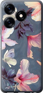

Чехол Нарисованные цветы для Tecno Spark 10 1696144