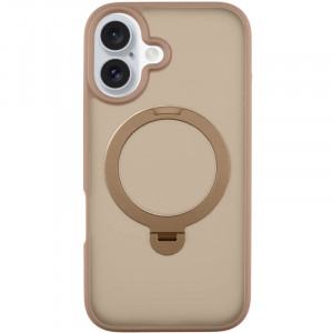 TPU+PC чехол Metal Buttons with Magnetic Safe Colorful HQ Ring для Apple iPhone 16 (6.1")