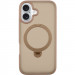 TPU+PC чехол Metal Buttons with Magnetic Safe Colorful HQ Ring для Apple iPhone 16 (6.1") (Rose Gold)