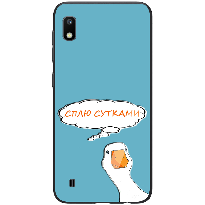 

TPU+PC чехол ForFun для Samsung Galaxy A10 (A105F) (Сплю сутками / Голубой) 746463