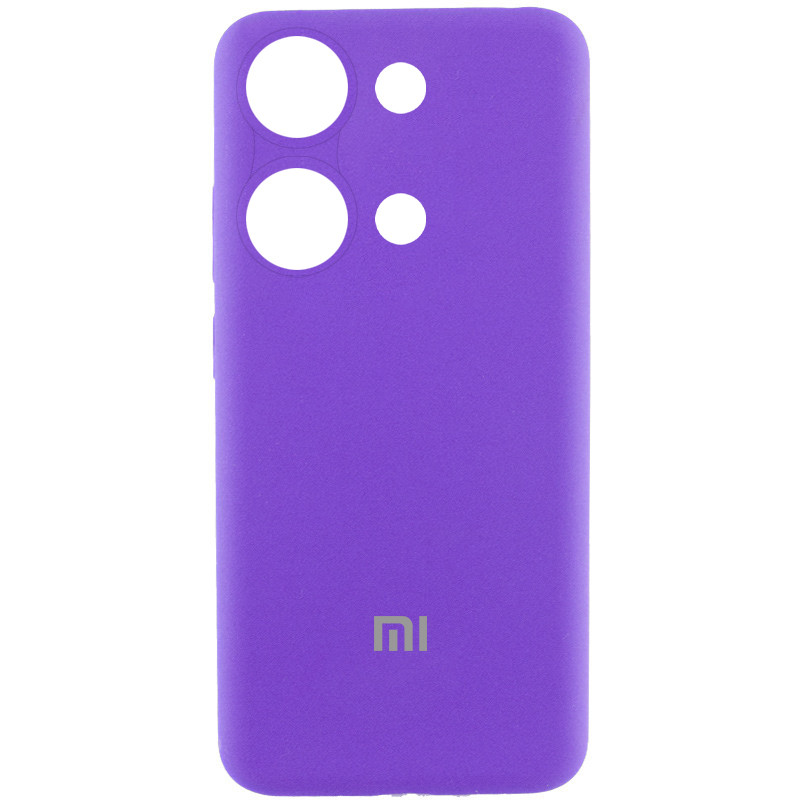 Чехол Silicone Cover Lakshmi Full Camera (AAA) with Logo для Xiaomi Redmi Note 13 Pro 4G (Фиолетовый / Amethyst)