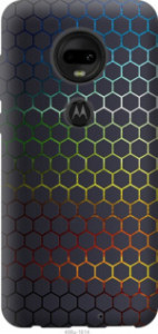 Чехол Переливающиеся соты для Motorola Moto G7