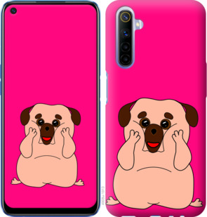 

Чохол Веселий мопс на Realme 6 928659