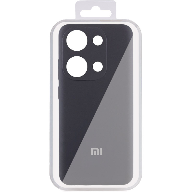 Купити Чохол Silicone Cover Lakshmi Full Camera (AA) with logo на Xiaomi Redmi Note 13 Pro 4G (Чорний / Black) на vchehle.ua