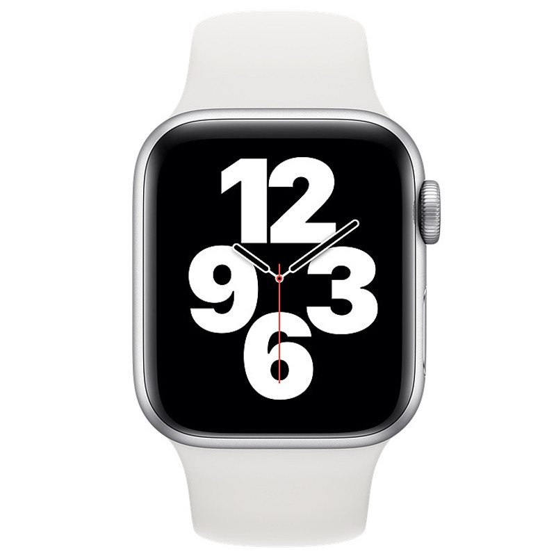 Фото Силіконовий ремінець на Apple Watch 38/40/41/42mm(ser.10) (Білий / White) на vchehle.ua