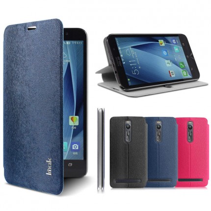Кожаный чехол (книжка) IMAK Fun Series для Asus Zenfone 2 (ZE551ML/ZE550ML)