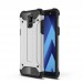 Бронированный противоударный TPU+PC чехол Immortal для Samsung Galaxy A6 Plus (2018) (Серебряный)