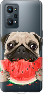 Чехол Мопс и арбуз для Realme GT Neo 2