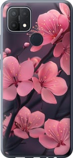 Чохол Пурпурна сакура на Oppo A15