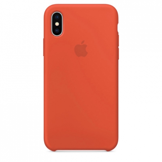 Чохол Silicone Case (AA) на Apple iPhone XS Max (6.5") (Помаранчевий / Nectraine)