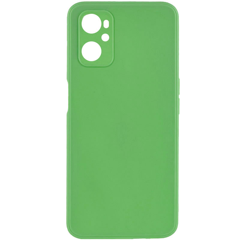 Силиконовый чехол Candy Full Camera для Oppo A96 (Зеленый / Green)