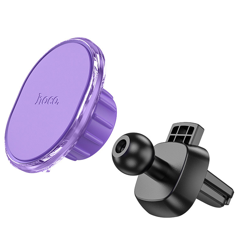 Автодержатель Hoco H1 Crystal magnetic (air outlet) (Romantic purple) в магазине vchehle.ua