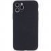 Чохол Silicone Case Full Camera Protective (AA) NO LOGO на Apple iPhone 12 Pro (6.1") (Чорний / Black)