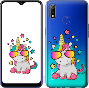 

Чехол Единорог в очках для Realme 3 919310